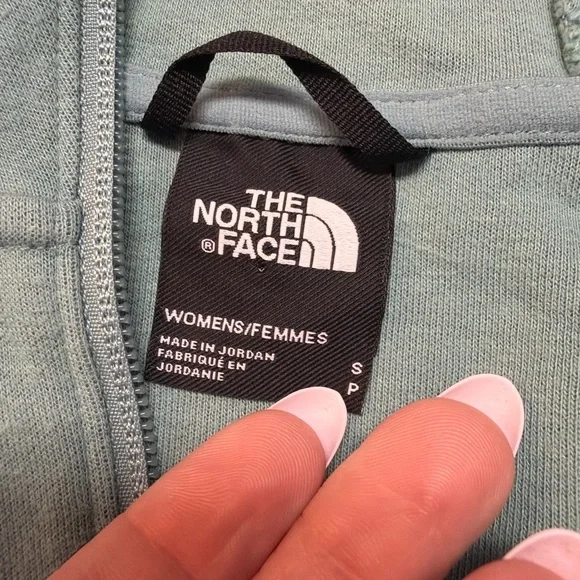 The North Face Women’s Zip-Up Hoodie size small sage green 1918 - Picture 3 of 5